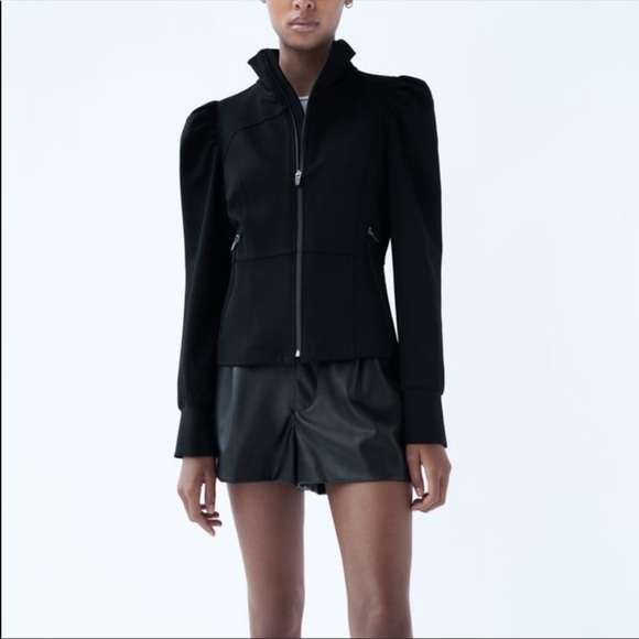 Zara balloon sleeve jacket - Picture 1 of 4